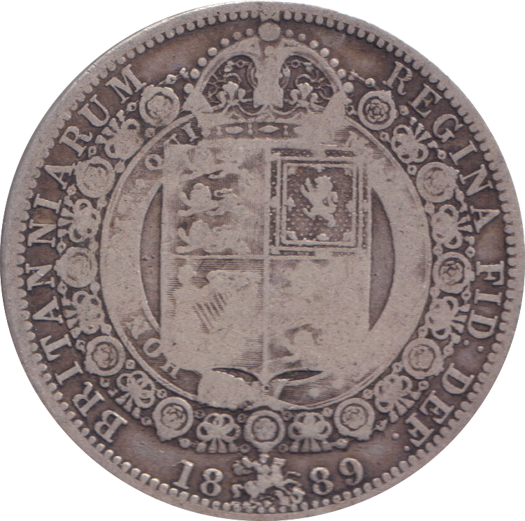 1889 HALFCROWN ( NF )