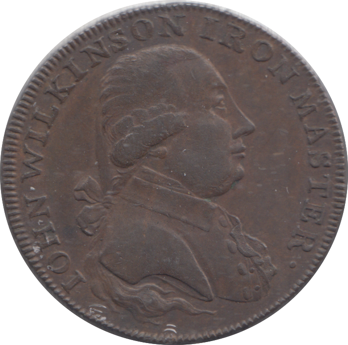 1788 JOHN WILKINSON HALFPENNY TOKEN