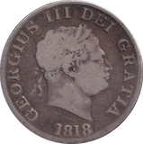 1818 HALFCROWN ( FINE )