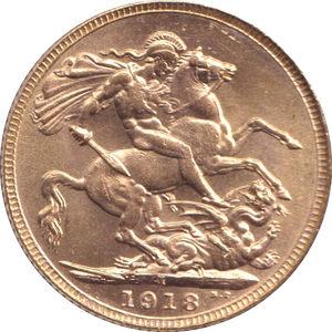 1918 GOLD SOVEREIGN ( UNC ) BOMBAY MINT