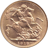 1918 GOLD SOVEREIGN ( UNC ) BOMBAY MINT