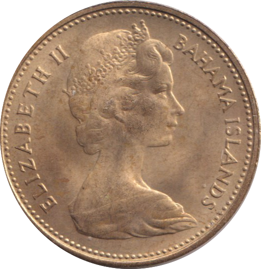 1966 ONE CENT BAHAMAS