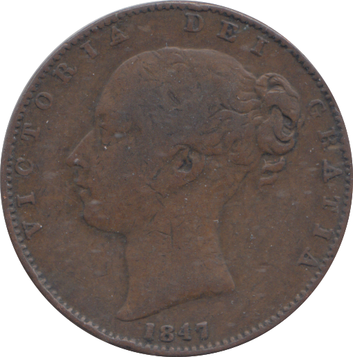 1847 FARTHING ( FINE )