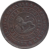 1855 AUSTRALIA PENNY TOKEN MELBOURNE