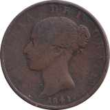 1841 HALFPENNY ( FINE )