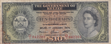 1974 TEN DOLLARS BELIZE BANKNOTE REF-1770
