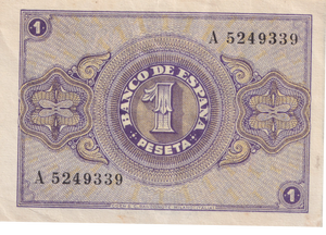 1938 1 PESTA SPAIN BANKNOTE REF-1860