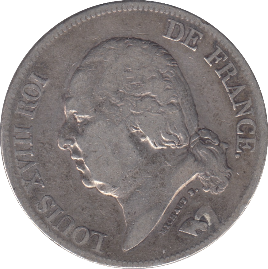 1822 SILVER FRANCE 5 FRANCS