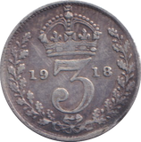 1918 THREEPENCE ( GF )