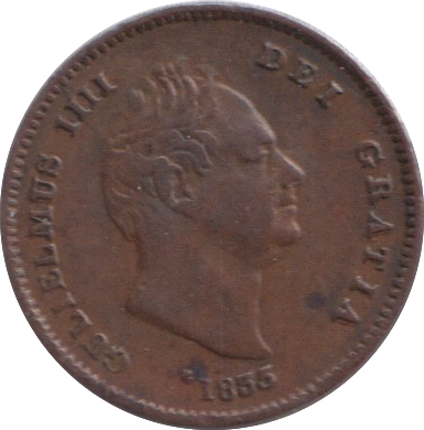 1835 THIRD FARTHING ( EF )