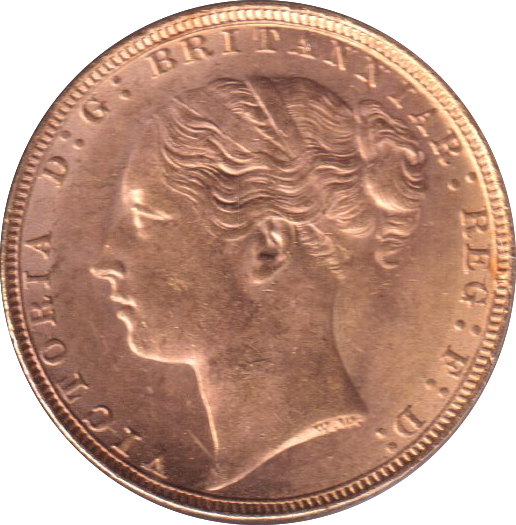 1880 GOLD SOVEREIGN ( UNC )
