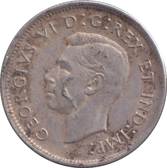 1942 SILVER 25 CENT CANADA