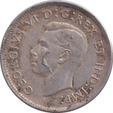 1942 SILVER 25 CENT CANADA