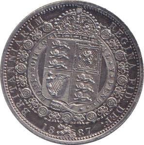 1887 HALFCROWN ( AUNC ) 2