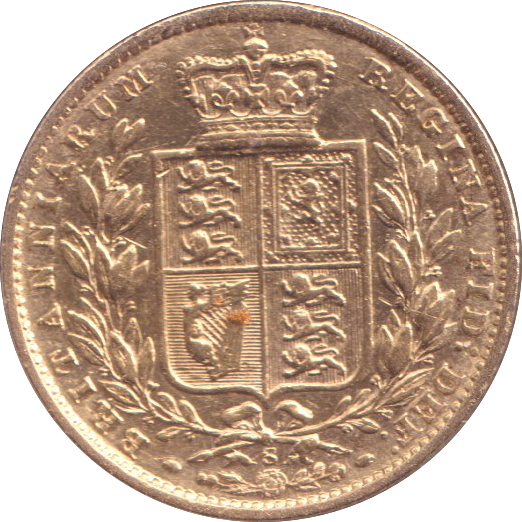1872 GOLD SOVEREIGN ( VF )