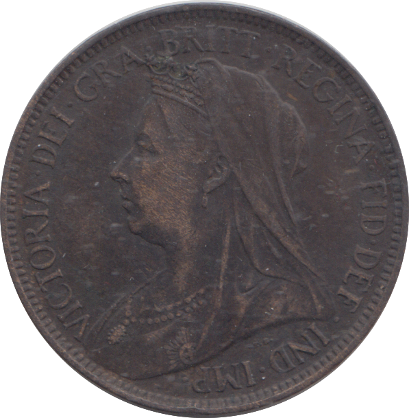 1900 HALFPENNY ( VF )