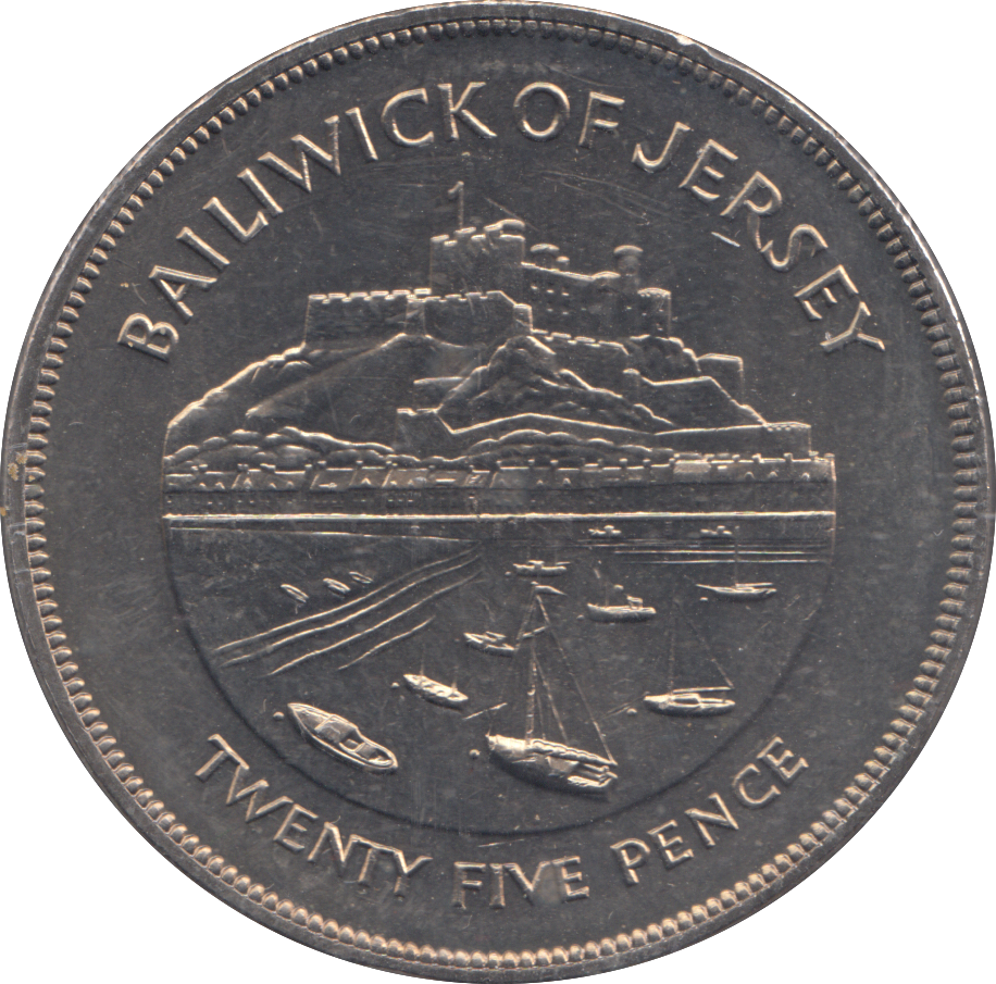 1977 25 PENCE BALIWICK OF JERSEY