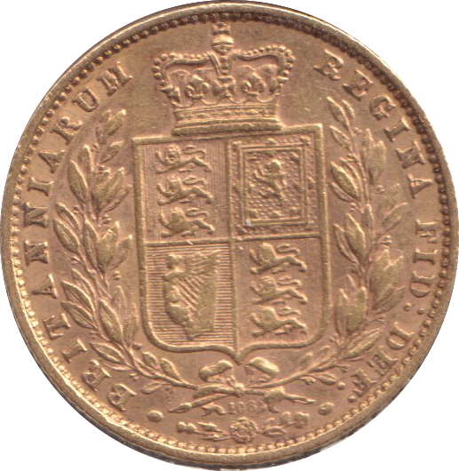 1871 GOLD SOVEREIGN ( VF ) DIE 106