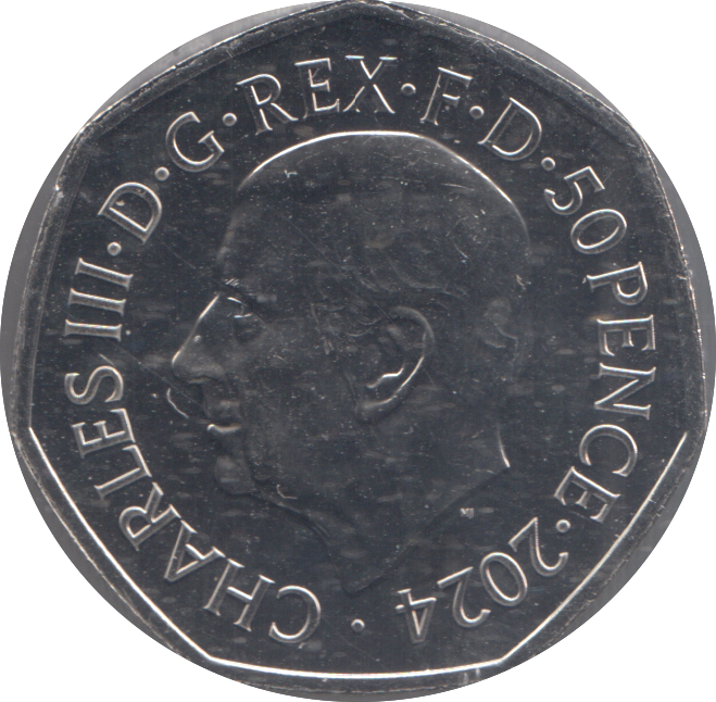 2024 FIFTY PENCE WOOLLY RHINOCEROS BU