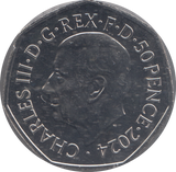 2024 FIFTY PENCE WOOLLY RHINOCEROS BU
