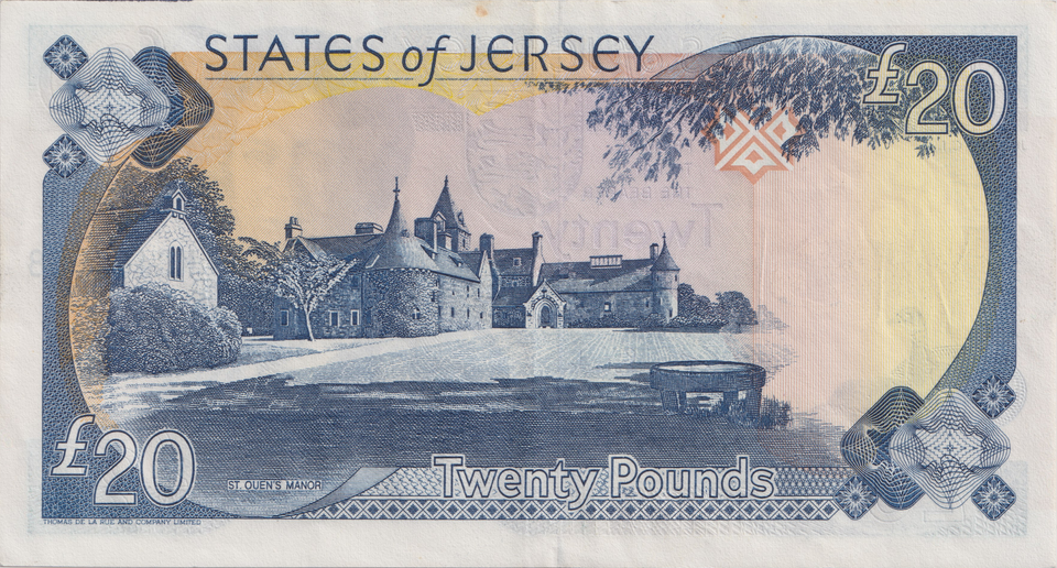 1993 TWENTY POUNDS JERSEY BANKNOTE REF-1824