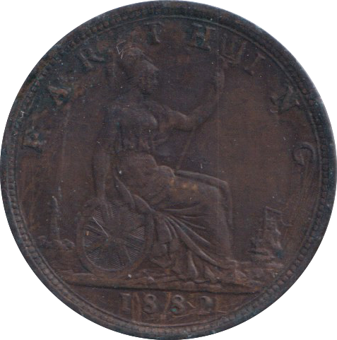 1882 FARTHING ( GVF )