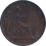 1882 FARTHING ( GVF )
