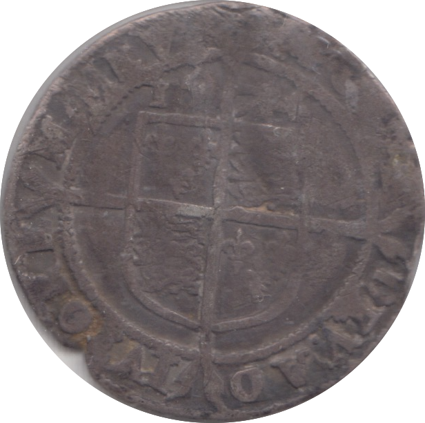 1574 SILVER SIXPENCE ELIZABETH I