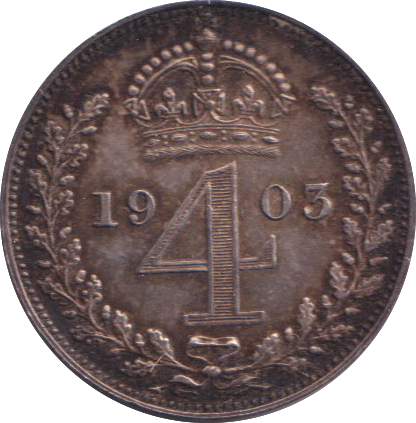 1903 UNC MAUNDY FOURPENCE