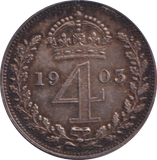 1903 UNC MAUNDY FOURPENCE