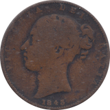1843 FARTHING ( FINE )