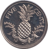 1974 5 CENTS BAHAMAS