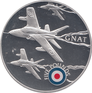 2008 SILVER PROOF £5 GNAT
