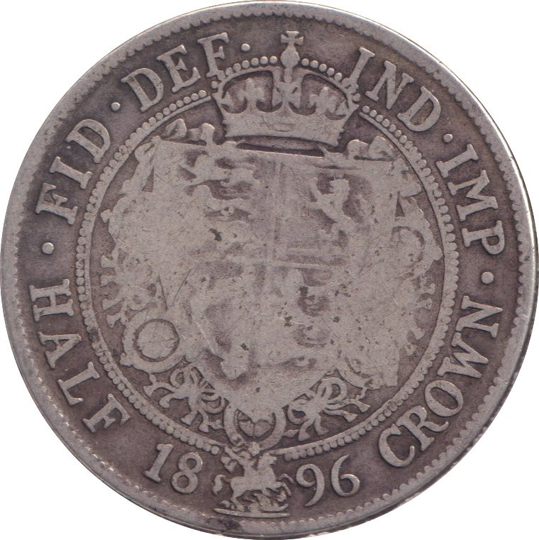 1896 HALF CROWN ( NF )