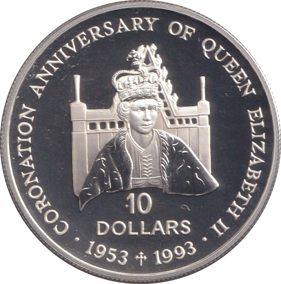 1992 SILVER PROOF TEN DOLLARS SOLOMON ISLANDS