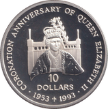 1992 SILVER PROOF TEN DOLLARS SOLOMON ISLANDS