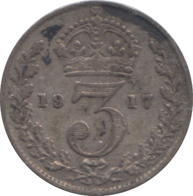 1917 THREEPENCE ( GF )