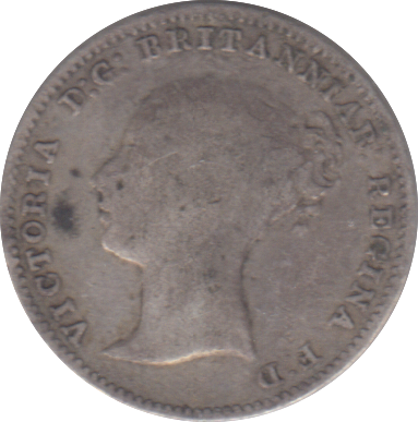 1867 THREEPENCE ( FINE )