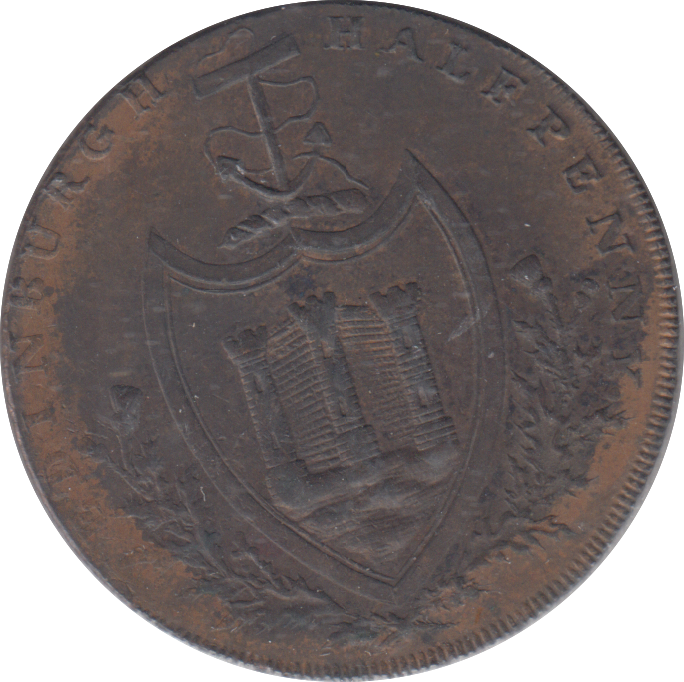 1791 EDINBURGH HALFPENNY TOKEN