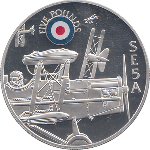 2008 SILVER PROOF £5 SE5A