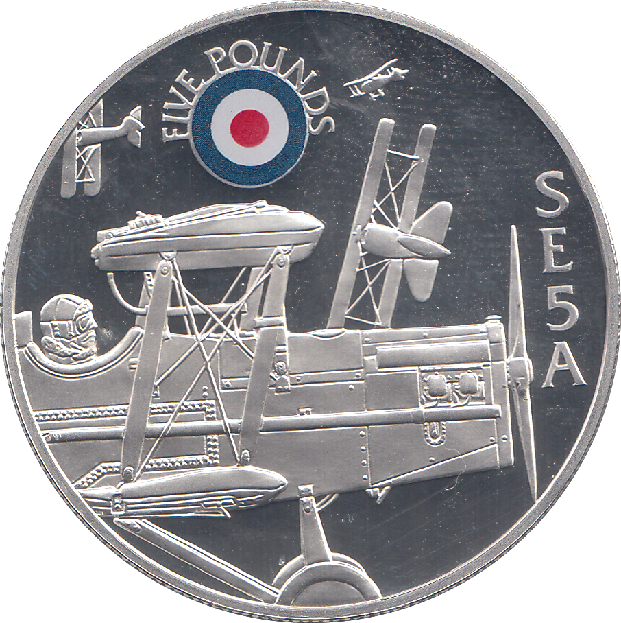 2008 SILVER PROOF £5 SE5A