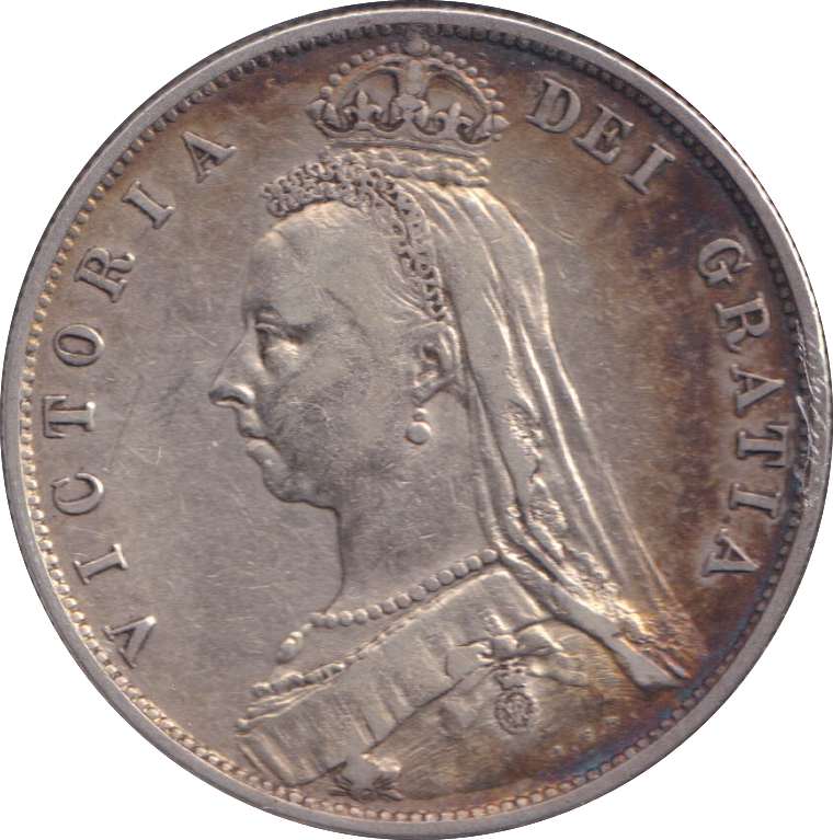 1887 HALFCROWN ( VF )