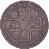 1741 HALFCROWN ( VF )
