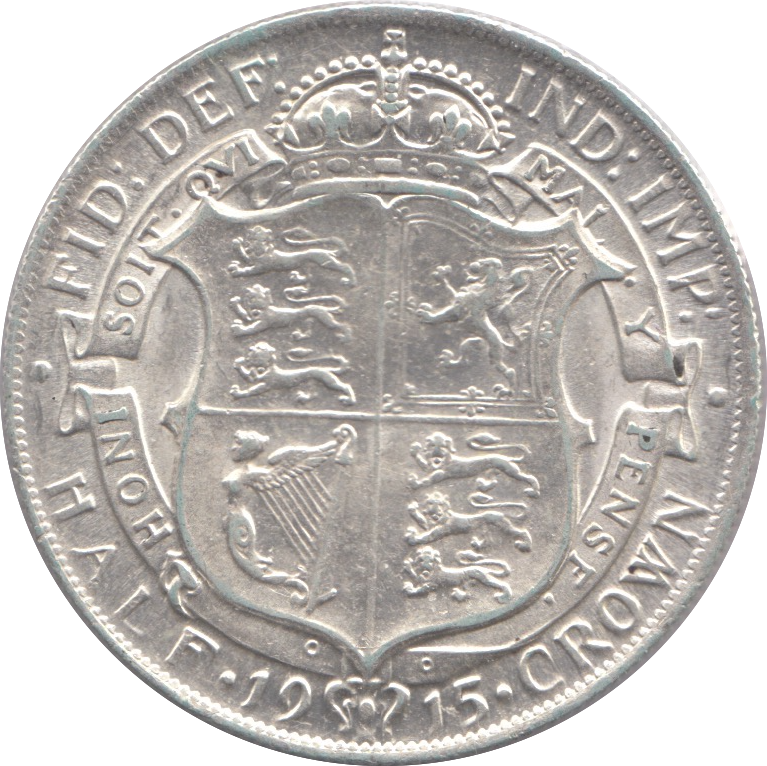 1915 HALFCROWN ( EF )