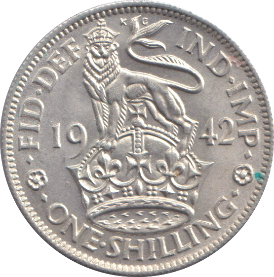 1942 SHILLING ( UNC ) ENGLISH