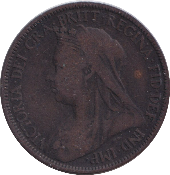 1898 HALFPENNY ( FINE )