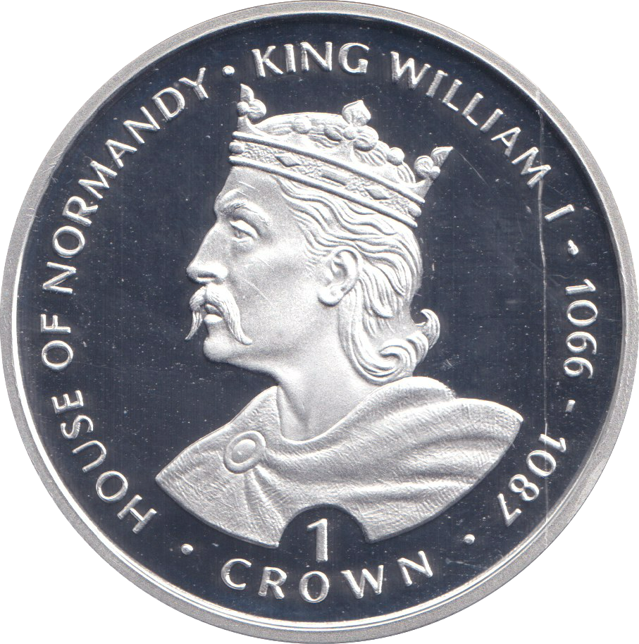 1999 SILVER PROOF ONE CROWN KING WILLIAM I