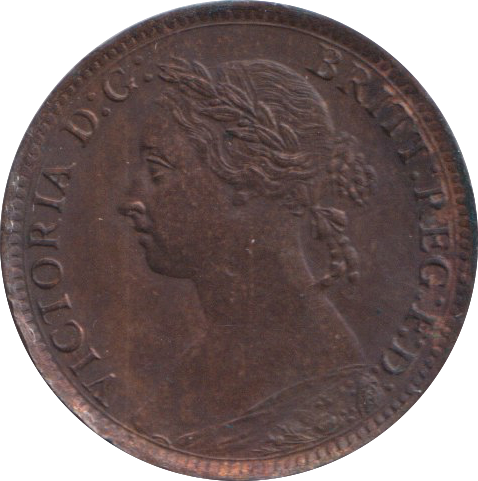 1884 FARTHING ( GVF )