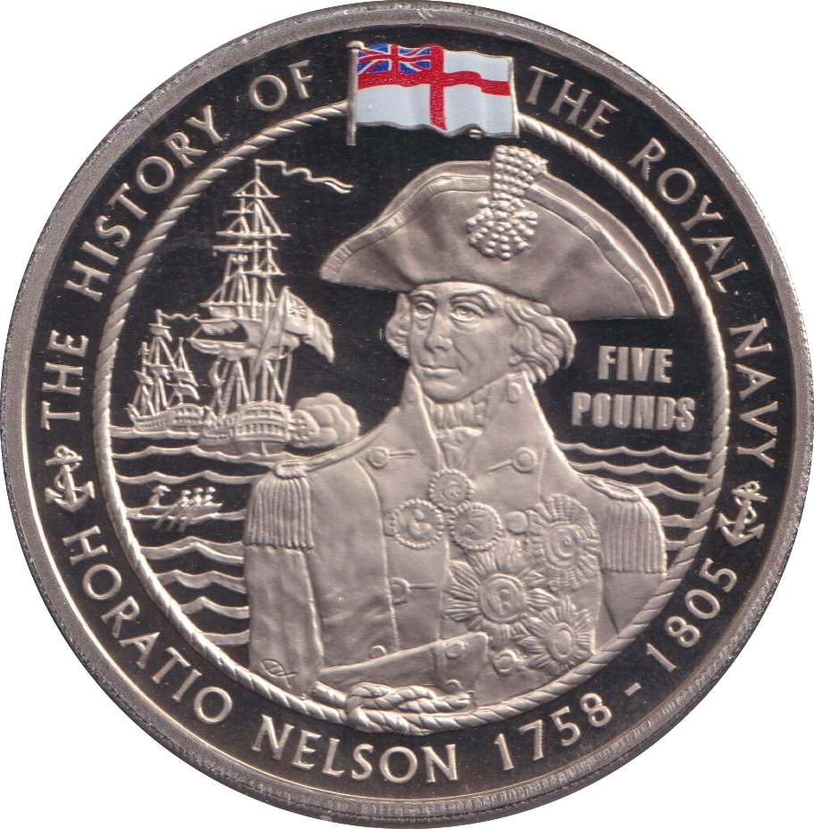 2009 HORATIO NELSON FIVE POUND BAILIWICK OF GUERNSEY