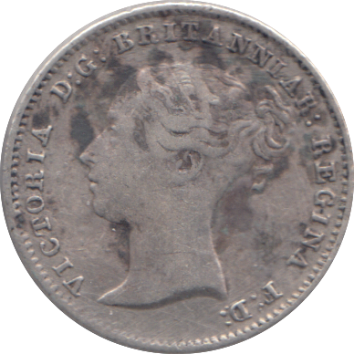 1843 FOURPENCE ( VF )
